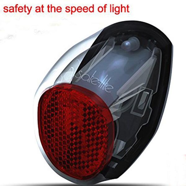 

panel lights waterproof red led solar powered bike bicycle rear back safety light- 320 degree visiable range