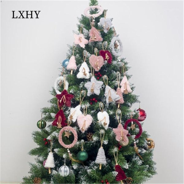 

christmas decorations 5pcs/set ins style plush creative tree