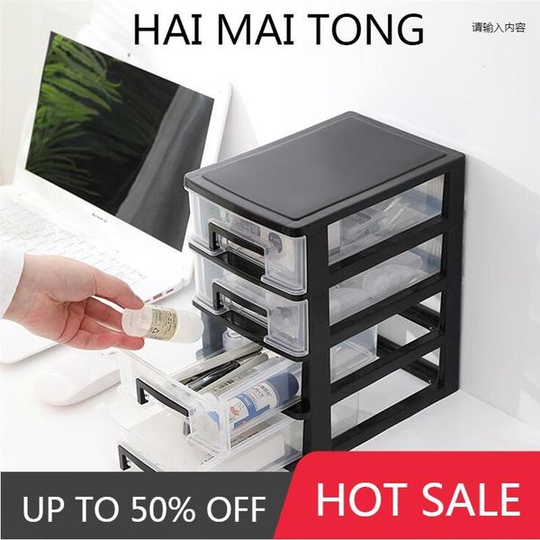 

storage drawers ounona 2/3/4 layers cosmetics box transparent deskdrawer home office table makeup organizer