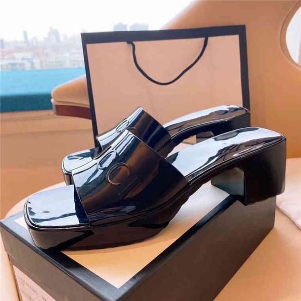 

insurance super fire high heel medium thick waterproof outer wear bottom sandals women's, Black