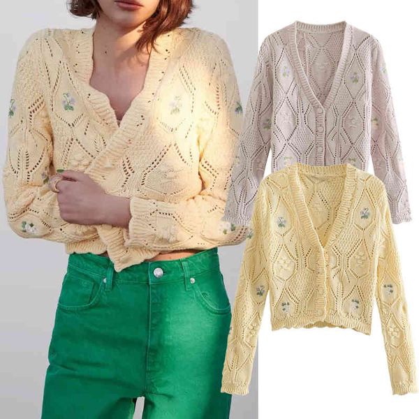 

women's two piece pants za autumn winter women jacquard printing knitting coat v-neck knitted sweater single-breasted cardigan vmz, White