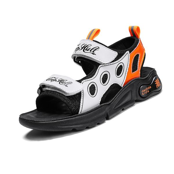 

summer breathable boys sandals soft comfortable children's shoes outdoor beach kids lightweight sandal, Black;red
