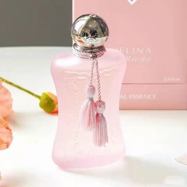 Оптовая цена!! Limited Perfume Delina La Rosee 75 мл Королевский очаровательный запах Бутылка красоты с коробкой спрей аромат высокого качества Долговечное время с быстрым кораблем