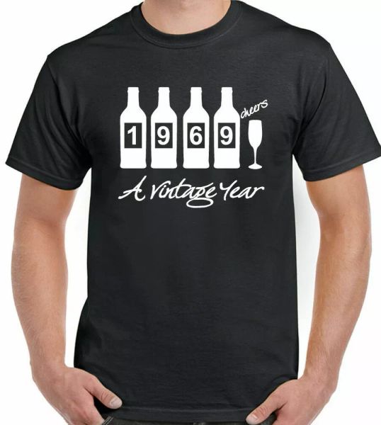 

1969 bottles man funny 52nd birthday 52 year old gift, White;black