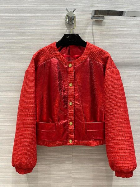 

spring luxury women red 100% sheepskin patchwork jacket overcoat ladies baseball coat ddxgz2v 4.03 women's jackets, Black;brown
