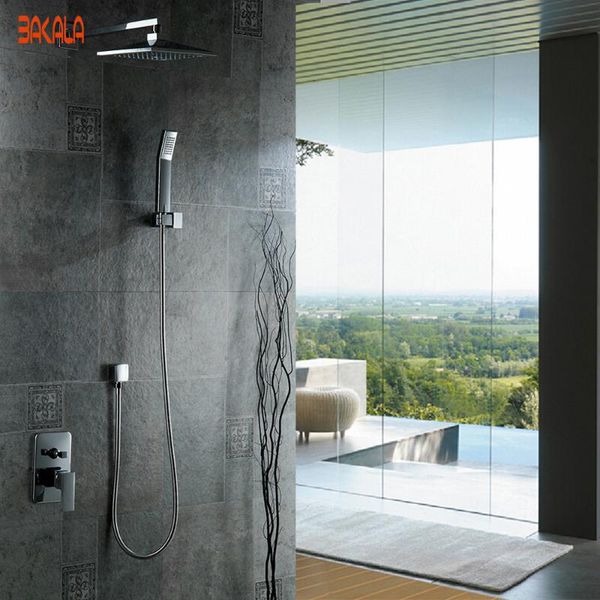 

and retail chrome brass water pressure boosting bathroom rain 8"shower mixer tub faucet shower set br-0800 sets