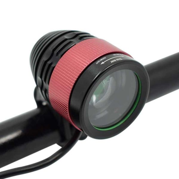 

bicycle front lights t6 led headlight 4 modes focusing bike light lamp waterproof outdoor night riding camping cycling headlamp