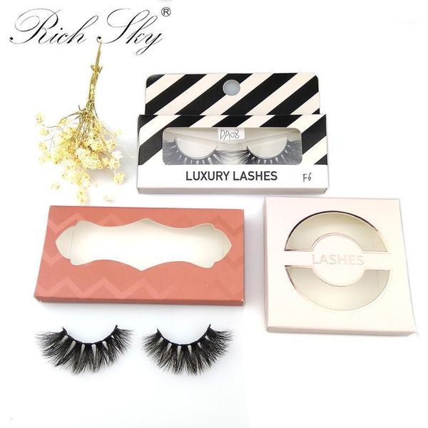 

rich sky wholesale hand made single volume mink lashes1