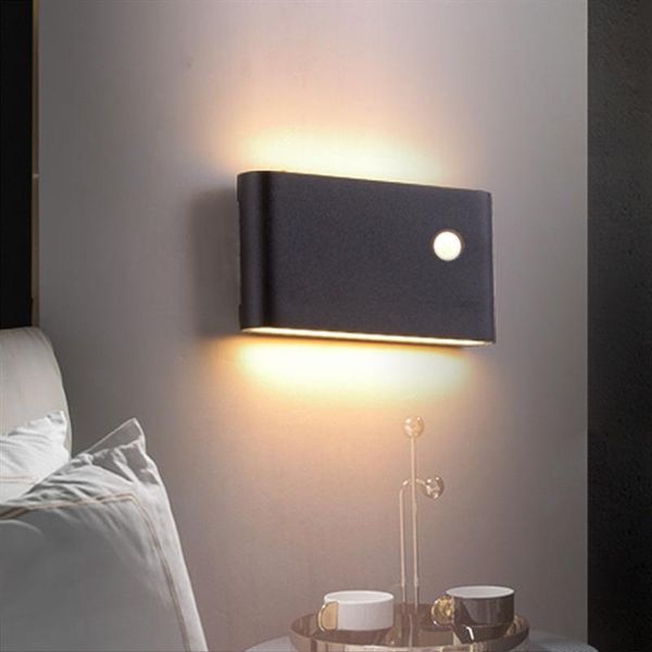 

wall lamp led bedroom sensor 12w mounted sconces living room decoration