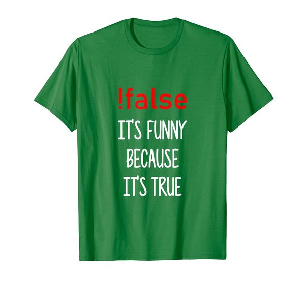 

Funny Programmer T-Shirt - !false True Programming Nerd, Mainly pictures
