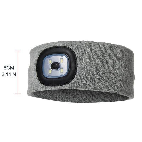 

bike lights strong led head light turban with torch knitted baggy sports headband ultra-thin multifunction fishing camping dropship