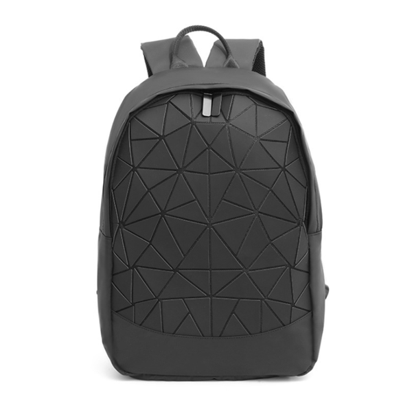

backpack rhombus geometric laser color computer travel bag women