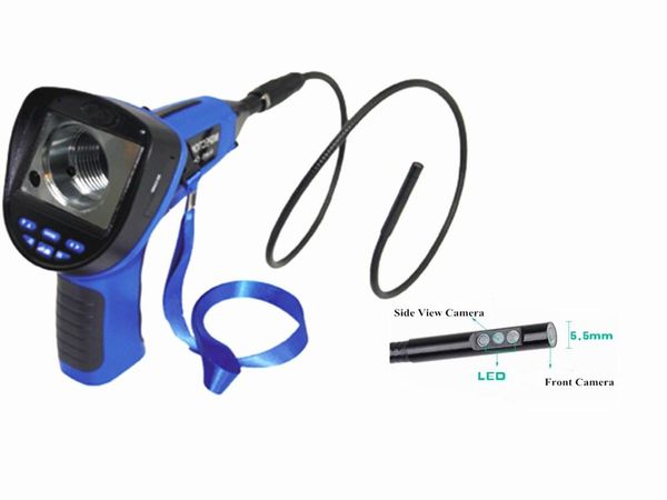 

3.5inch 5.5mm dual lens take po and video av handheld cmos borescope ip cameras