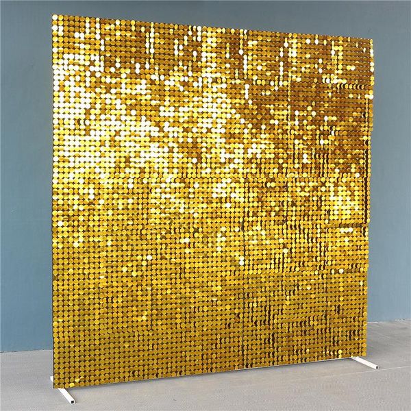 

decorative flowers & wreaths shimmer sequin wall party backdrop wedding decor stage outdoor colorful shiny flashing signboard