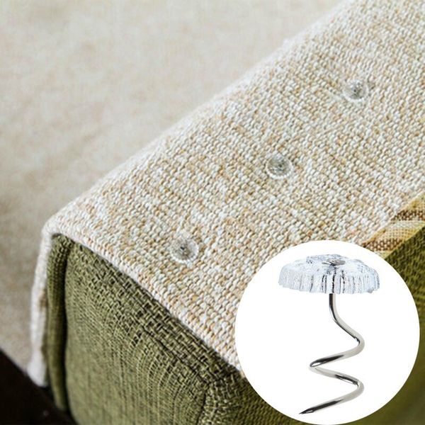 

clothing & wardrobe storage 20pcs bed sheet clip fixer transparent twist nail sofa cushion blankets cover grippers holder fixing slip-resist