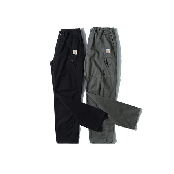 

men's pants 2021 european and american classic four seasons can be used male multi-pocket coveralls track casual leggings straight, Black