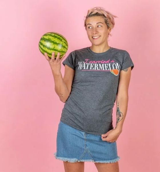 

official women's dirty dancing i carried a watermelon fitted t-shirt, White;black