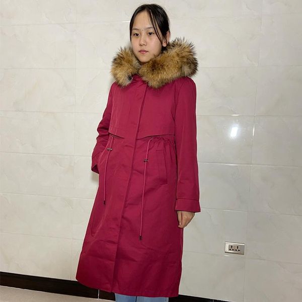 

women's fur & faux 2021 winter pie to overcome real hair collar, Black