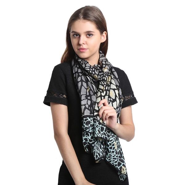 

scarves [long scarf]100% silk jacquard long scarf 50x170cm women fashion head hijab factory direct sale, Blue;gray