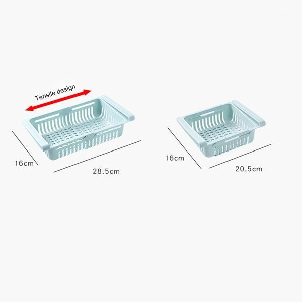 

storage bottles & jars retractable drawer type refrigerator container box food fruit organizer basket fridge bins lad-sale