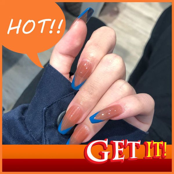 

stylist diy hand decorated nail wear nail fake patch finished ballet removable 8 series, Red;gold