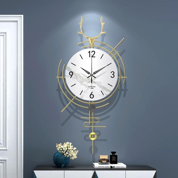 

wall clocks animal modern clock fashion design luxury metal living room kitchen relogio parede decoration eh60wc