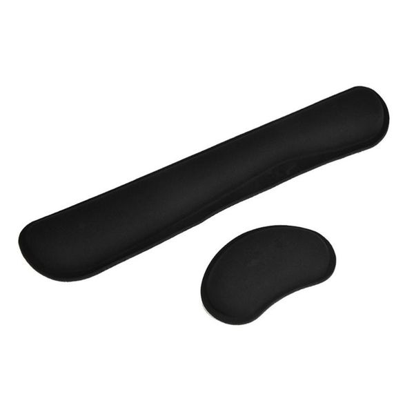 

mouse pads & wrist rests non slip keyboard rest and for working gaming (black)