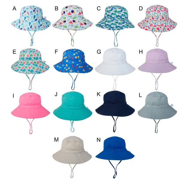 

caps & hats 2021 summer baby sun hat children outdoor neck ear cover anti uv protection beach boy girl swimming for 0-8 years, Yellow