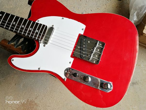 

new custom red left hand electric guitar tl, rosewood neck, high quality