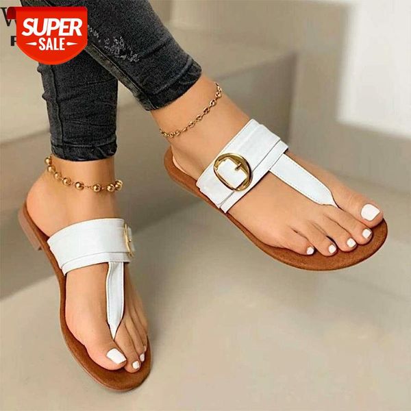 

2020 new summer open toe flat sandals women cross strappy ankle strap gladiator flip flops beach shoes big size 43 #ze2u, Black