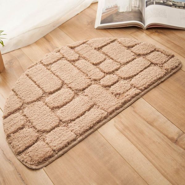 

carpets solid area rugs for home half-round door mat entrance foot bathroom carpet water absorption floor tapete para sala