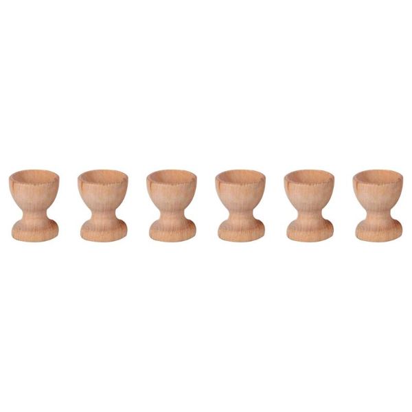 

6pcs diy easter egg wooden holder eggs stand tool storage bottles & jars