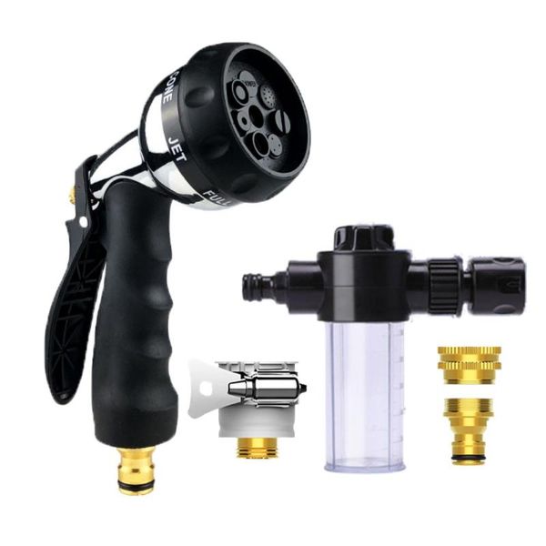 

watering equipments hose nozzle multifunctional garden spray gun head multi-mode water sprayer high pressure car wash gardening