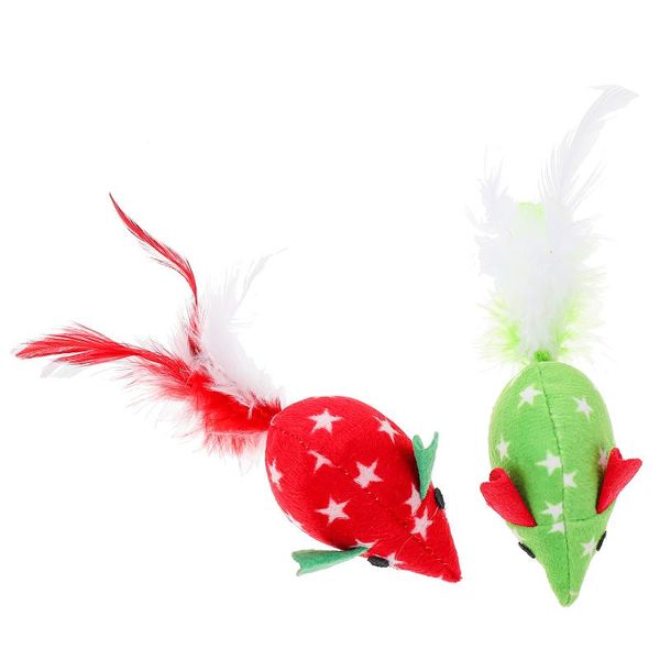 

cat toys 4 pcs shape interactive plush playthings teaser