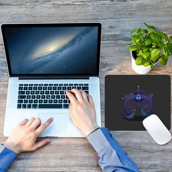 

mouse pads & wrist rests durable mousepad zodiac series gaming pad pu leather computer mat 25x21cm office home table small