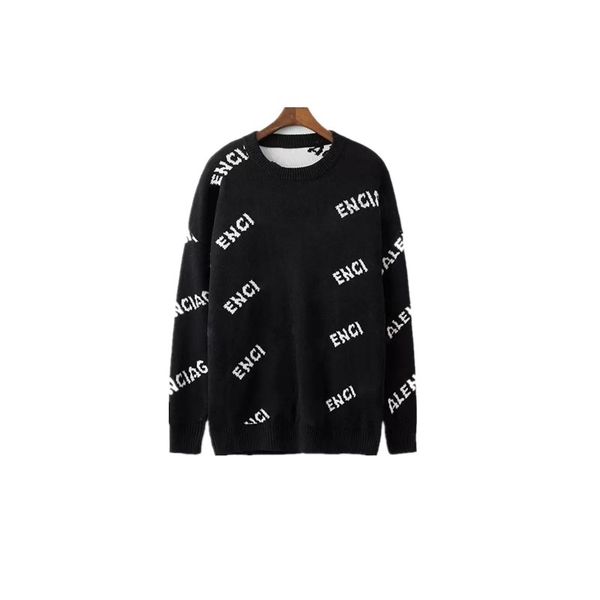 

designer fashion men's sweaters long-sleeved sweaters autumn and winter hip-hop sweatshirts men's and women's casual clothes, White;black