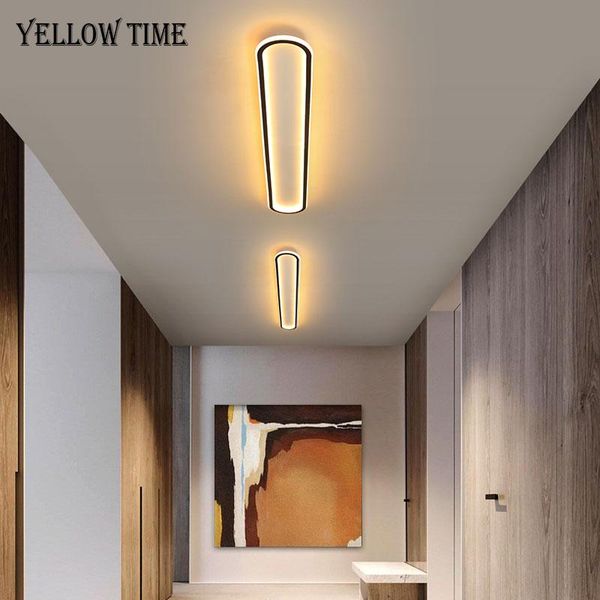 

ceiling lights home lighting modern led light for living room bedroom dining black&gold metal aisle stairs corridor lamp