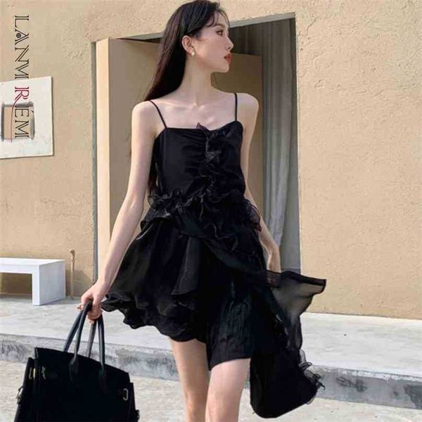 

summer suspender dress women irregular patchwork dresses ladies all match elegant party clothes 2d1553 210526, Black;gray