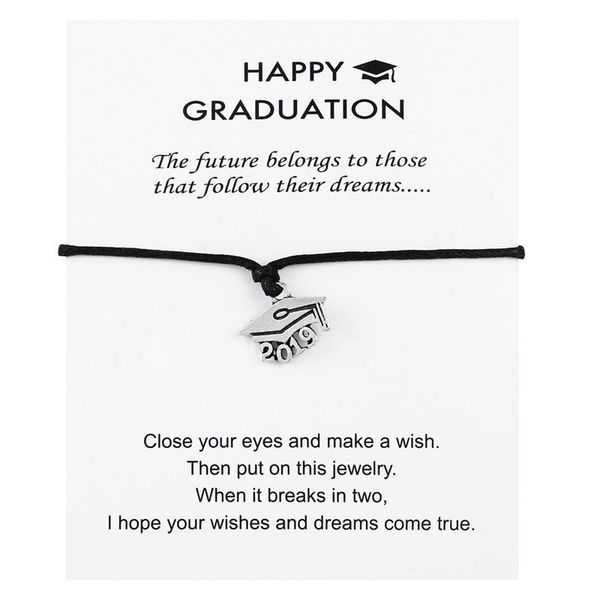 

charm bracelets fashion dr. cap charms bracelet prints wish card for man women adjustable friendship jewelry drops, Golden;silver