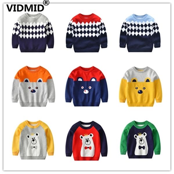 

boys sweater cotton children knitted cartoon clothes kids long sleeve baby boys sweaters for 2-6 years 4112 02 210622, Blue