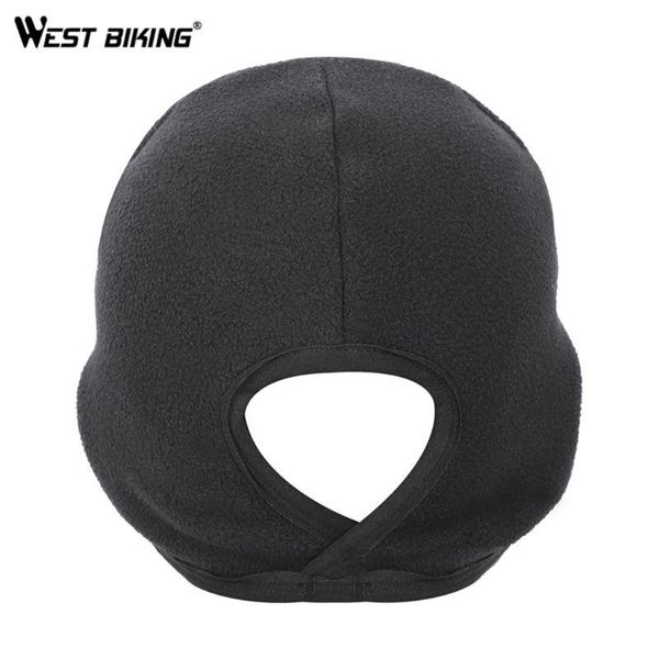 

cycling cap men women fleece autumn winter riding hat windproof warm headgear q22f caps & masks, Black