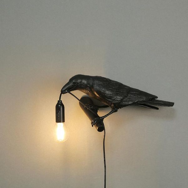 

italian seletti bird wall lamp creativity light fixture animal furniture lights decor home lamps