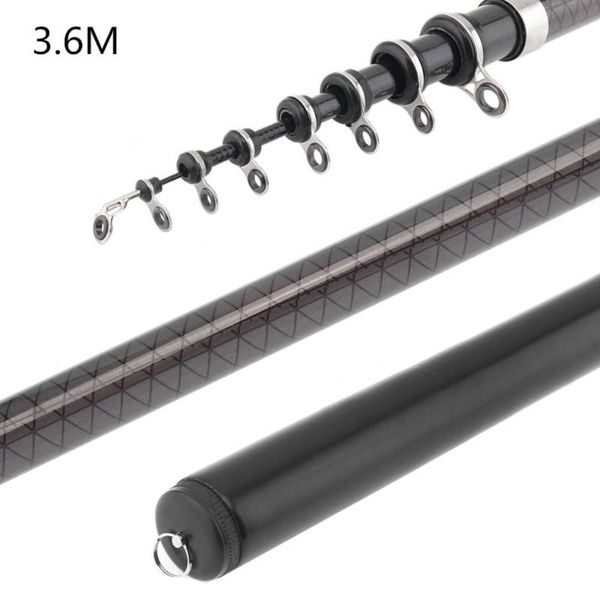 

3.6m 7 section carbon fiber surf spinning pole rock carp fishing rod boat rods