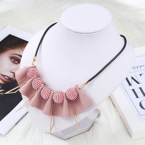 

chokers fabric fashion necklaces for women korean sweater chain prom party temperament accessories clavicle jewelry gift 2021, Golden;silver