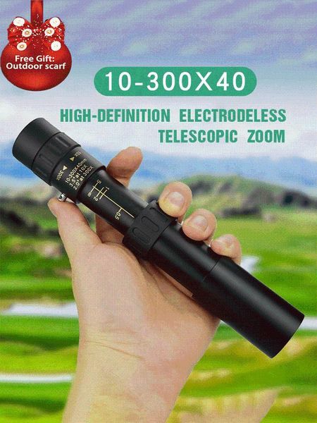 

telescope & binoculars monocular 10-300x40mm hd portable night vision hunting outdoors