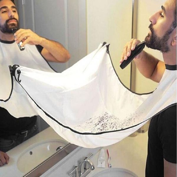

aprons 1pc male beard care shave bib men haircut facial hair trimmer apron waterproof cloth cleaning protecter bathroom accessories