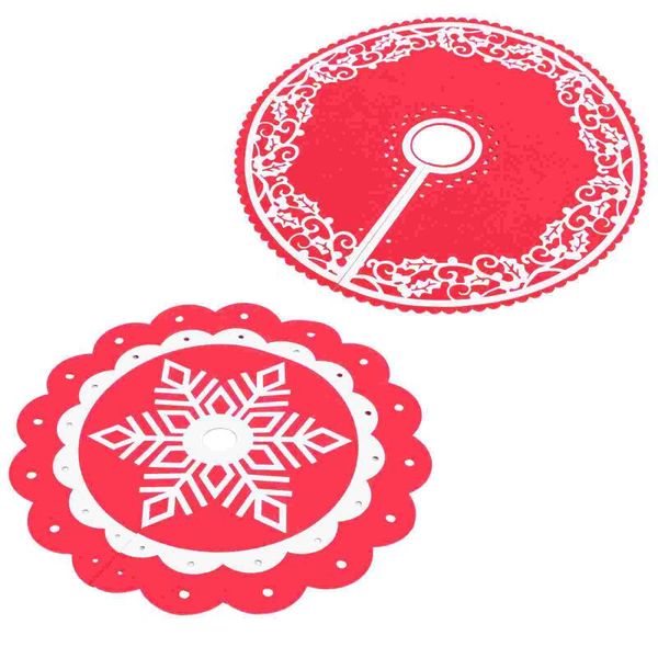 

christmas decorations 2pcs tree skirts decorative festival skirt simple xmas ornament