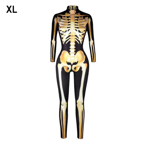 

women's jumpsuits & rompers halloween party slim fit soft elastic costume ball bar festival digital print comfortable masquerade holida, Black;white