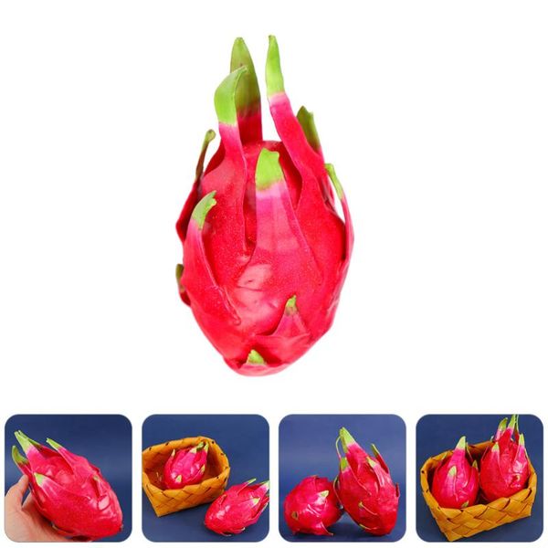 

party decoration 1pc imitation pitaya realistic model bright lifelike fruit