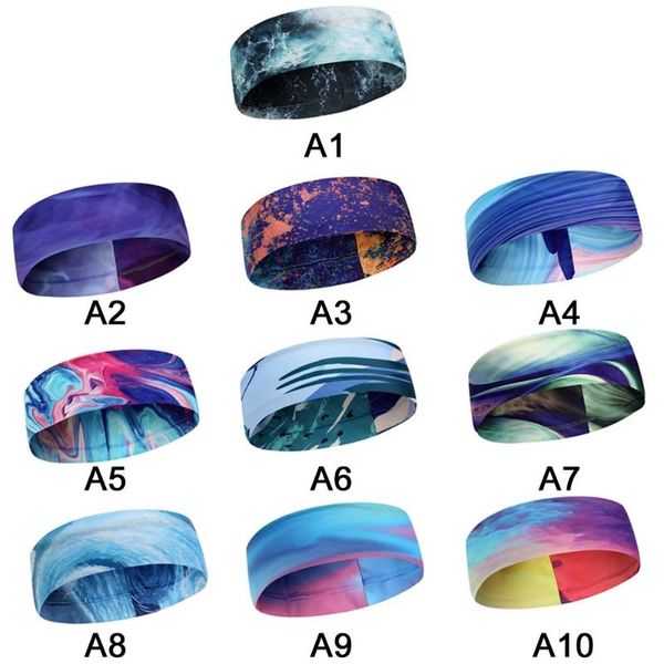 

elbow & knee pads yoga headband women sport running hair band fitness elastic sweat-absorbent, Black;gray